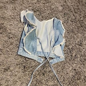 Topshop denim vest